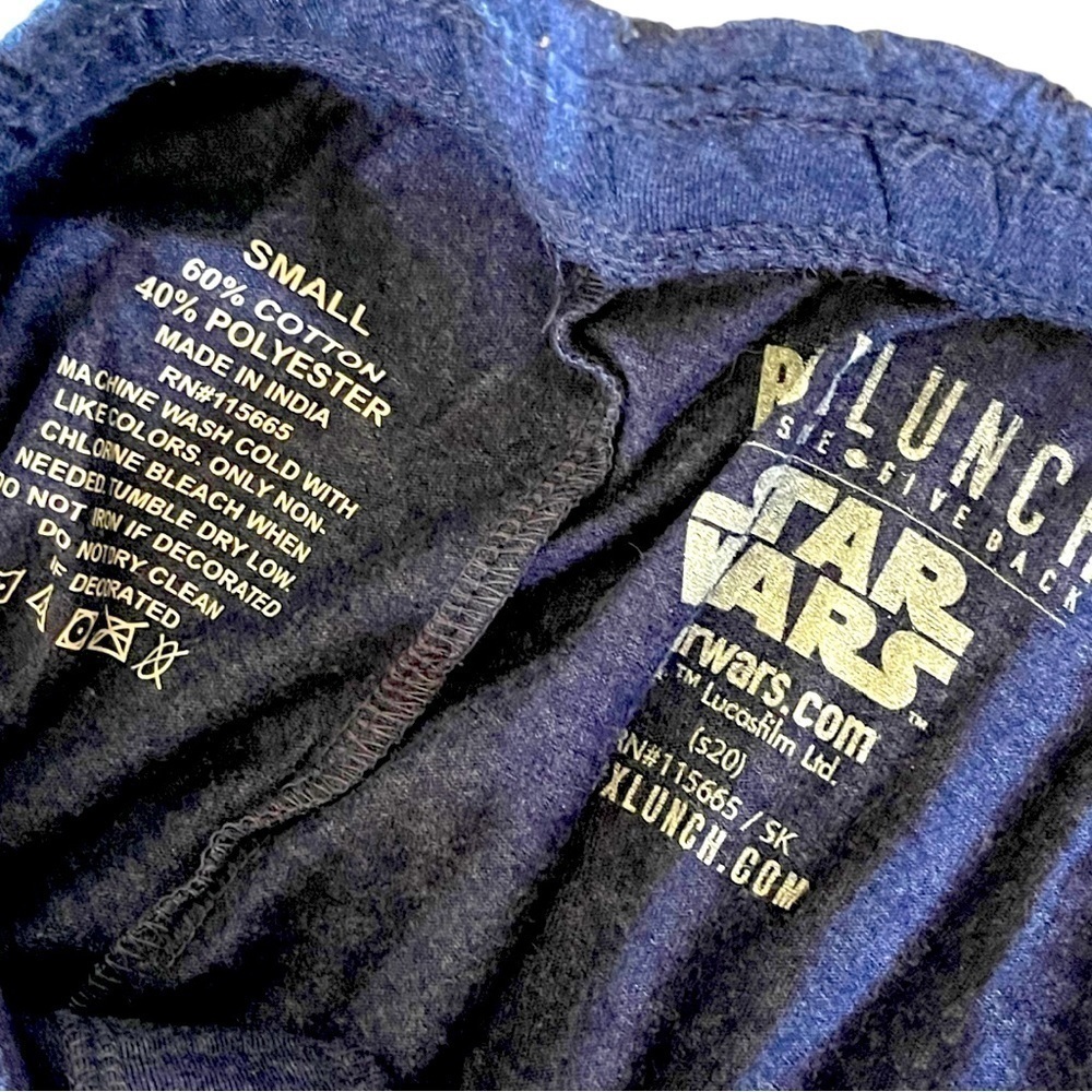 STAR Wars box lunch NWT blue lounge pants - Picture 3 of 8